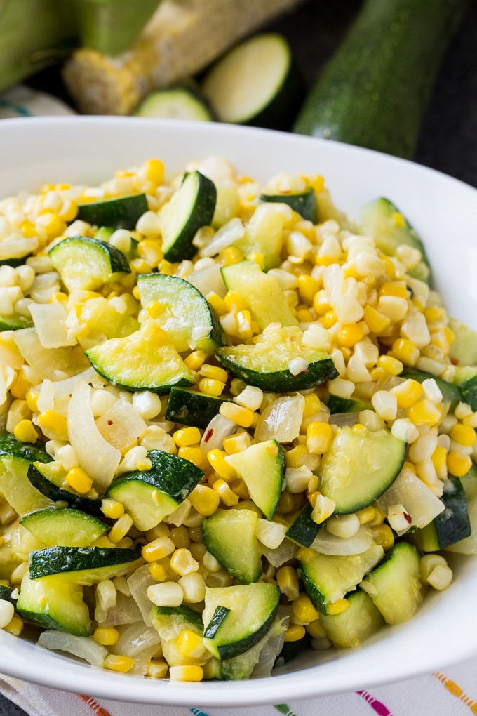 Corn and Zucchina