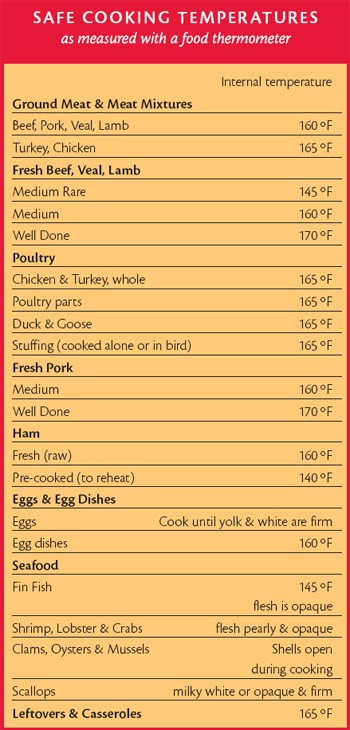 Safe Cooking Temperatures: How to Use a Food Thermometer